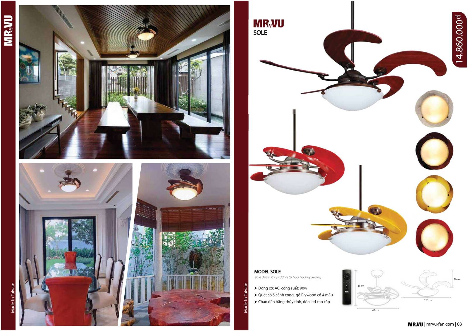 Bảng giá và Catalogue Quạt trần Mr Vũ mới nhất 2024 /Page 